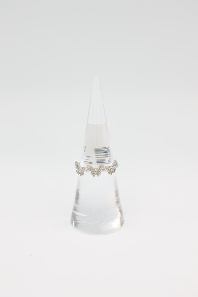 *NEW* 207 14K Women's White Gold Butterfly Diamond VVS 💎 Ring JTJ™ - Javierthejeweler