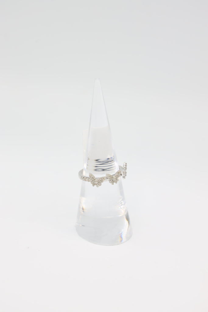 *NEW* 207 14K Women's White Gold Butterfly Diamond VVS 💎 Ring JTJ™ - Javierthejeweler