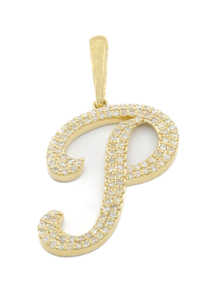 *NEW* 14K Big Initial (P) VVS Pendant 💎 JTJ™ - Javierthejeweler