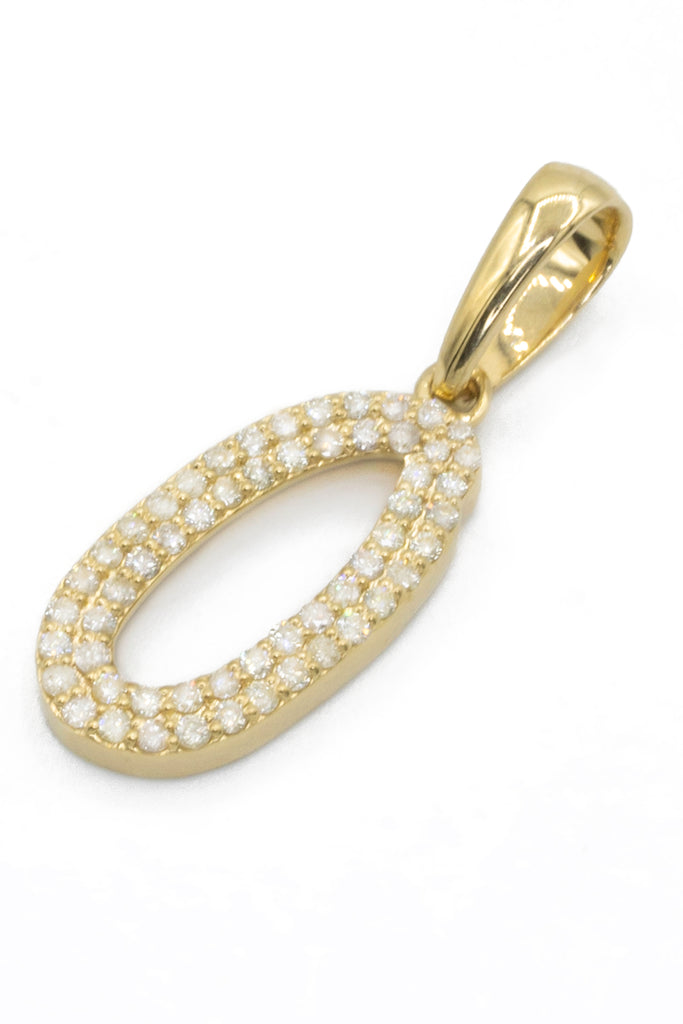 *NEW* 14K Initial O Pendant 💎VVS Diamonds💎 (Small) JTJ™ - Javierthejeweler