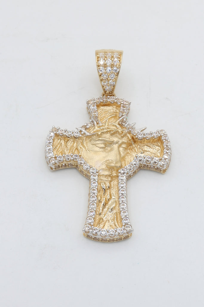*NEW* 14K Jesus Cross CZ Pendant - JTJ™ - Javierthejeweler