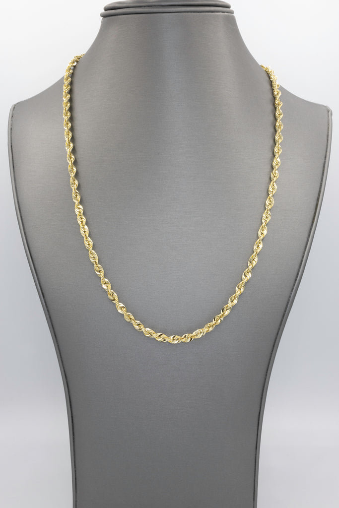 *NEW* 14K Gold Hollow Rope Chain (4.2MM / 22” inches) JTJ™ - Javierthejeweler