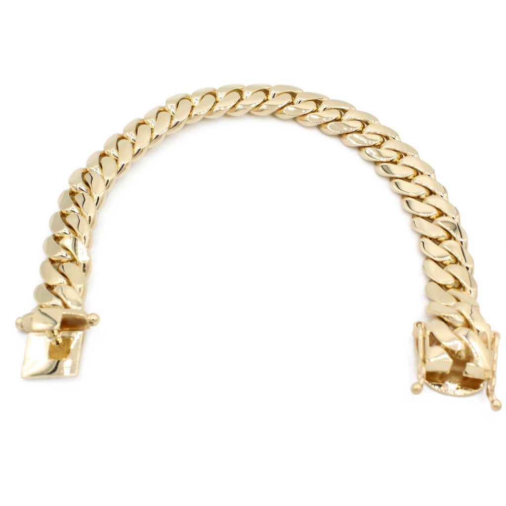 14k Miami Solid Cuban Link Bracelet (13MM) JTJ™ - Javierthejeweler