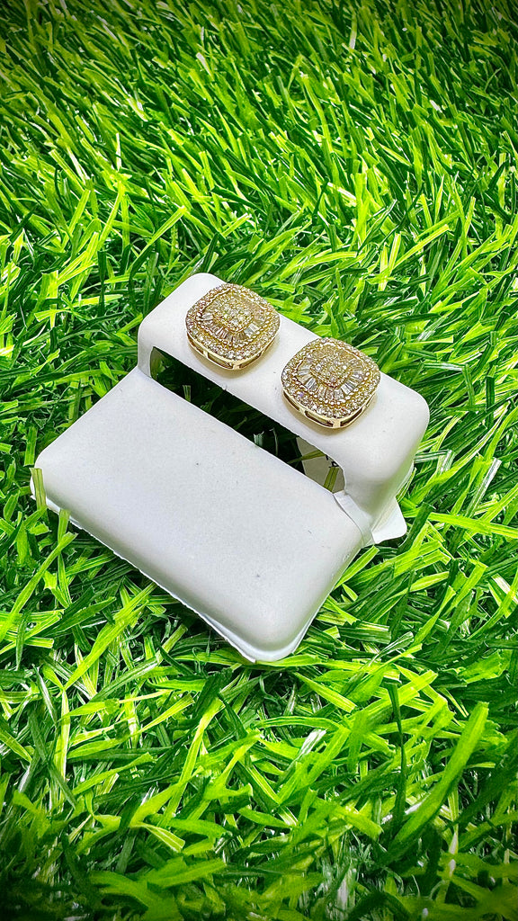 *NEW* 14K 💎💎 (VS) BIG Square Baguette Diamonds Earrings JTJ™ - Javierthejeweler