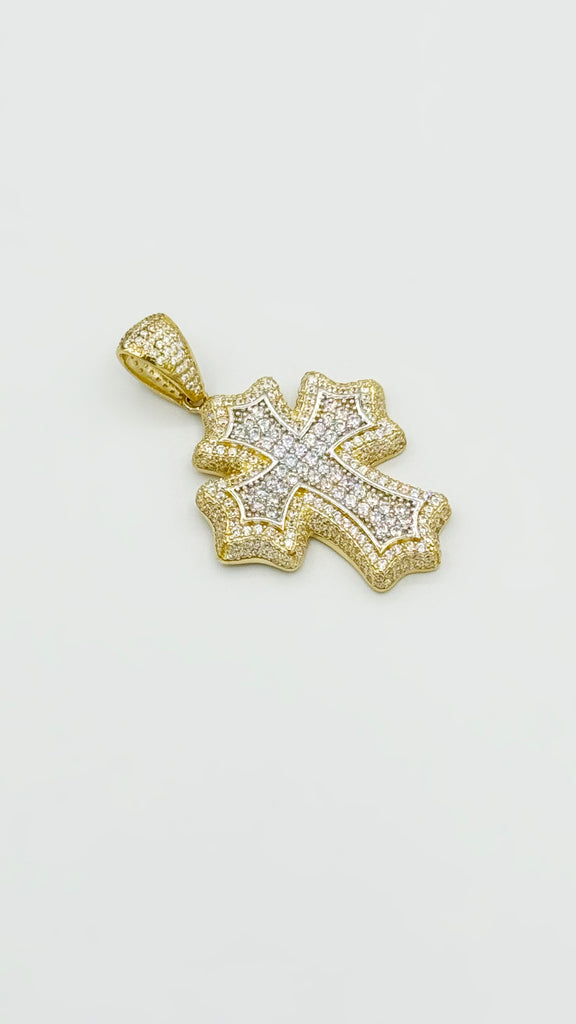 *NEW* 207 14K CZ Cross Pendant (White) JTJ™ - Javierthejeweler