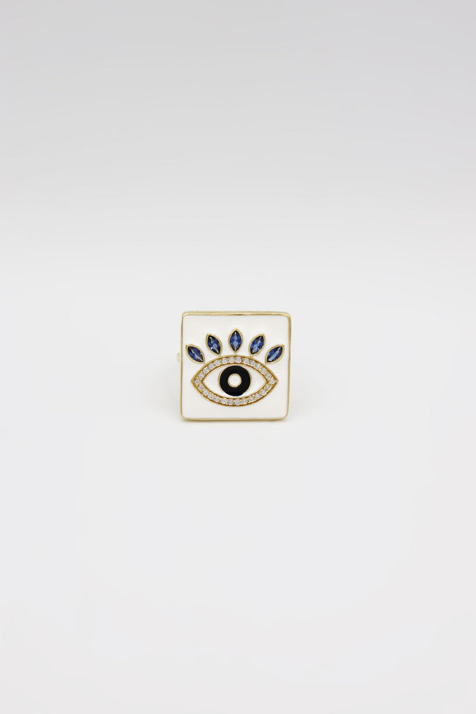 *NEW* 207 14K Cz Eye Ring JTJ™ - Javierthejeweler
