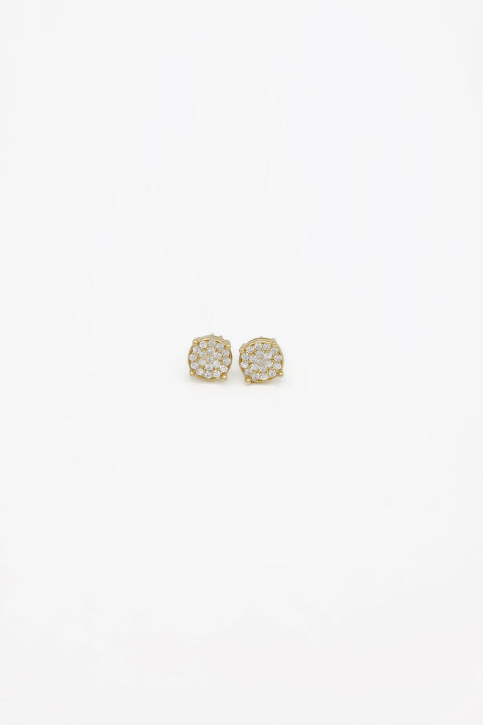 *NEW* 207 14k CZ Round Earrings JTJ™ - Javierthejeweler