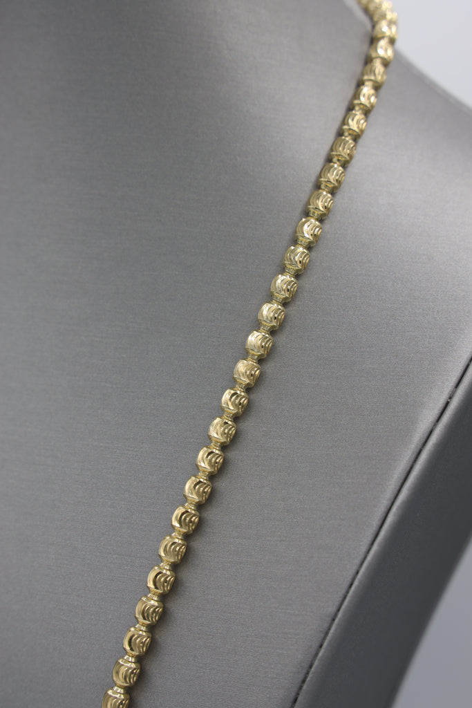 *NEW* 207 14K Moon Cut Chain (5 MM || 24" Inches) JTJ™ - Javierthejeweler