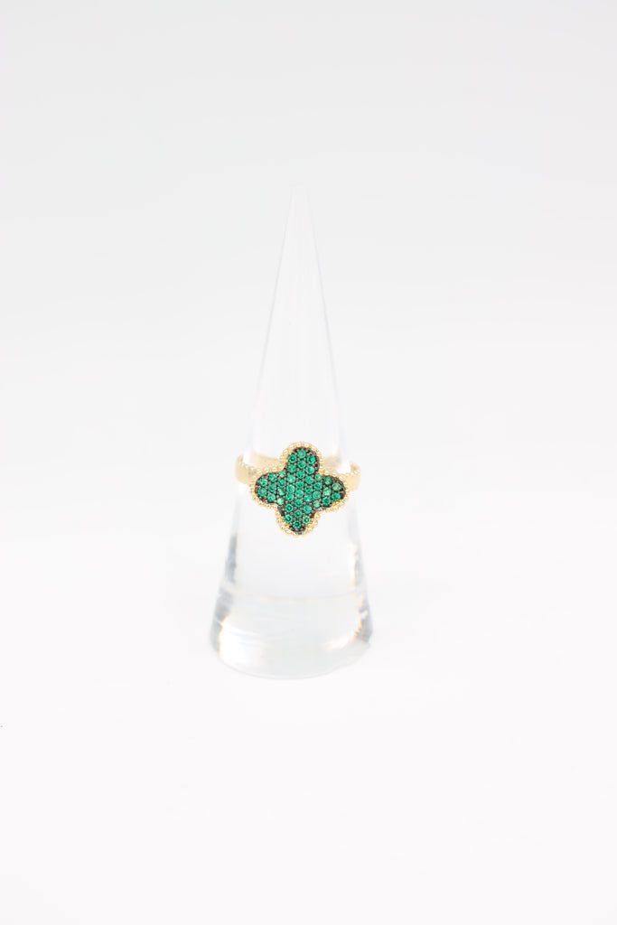 *NEW* 207 14k Women’s (Green) Clover Ring JTJ™ - Javierthejeweler