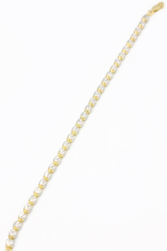 *NEW* 207 14K Moon Cut Bracelet (4.8 MM)JTJ™ - - Javierthejeweler