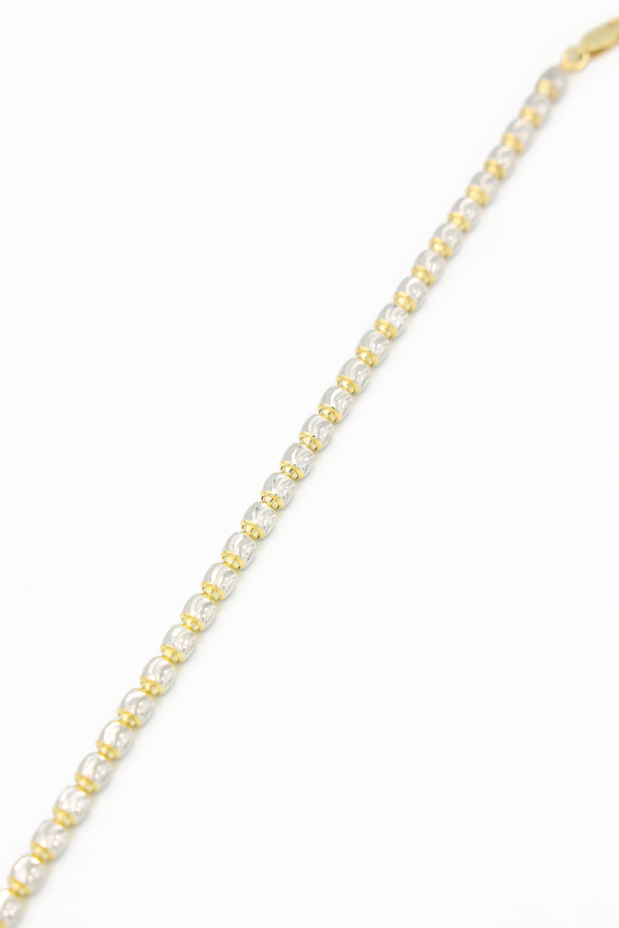 *NEW* 207 14K Moon Cut Bracelet (4.8 MM)JTJ™ - - Javierthejeweler