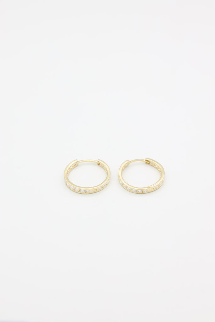 *NEW* 207 14k CZ Hoop Earrings - JTJ™ - Javierthejeweler