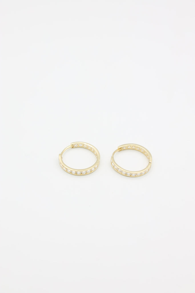 *NEW* 207 14k CZ Hoop Earrings - JTJ™ - Javierthejeweler