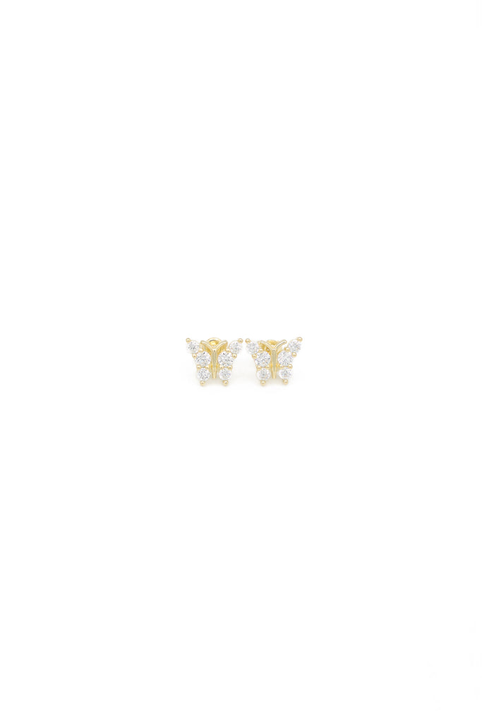 *NEW* 207 14K CZ Butterfly Earrings - JTJ™ - Javierthejeweler