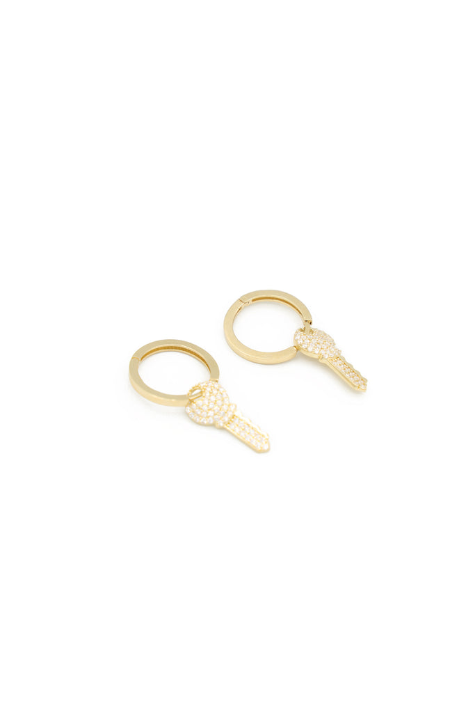 *NEW* 207 14k Keys Hoop Earrings - JTJ™ - Javierthejeweler