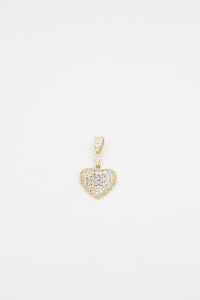 *NEW* 207 14K CZ GG Heart Pendant - JTJ™ - Javierthejeweler