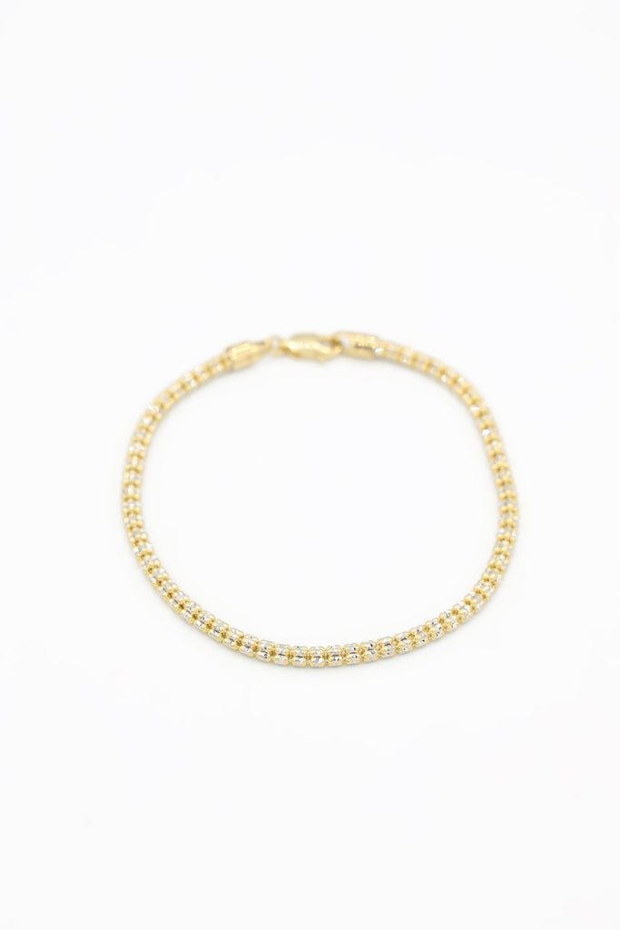 *NEW* 14K 207 Moon Iced Bracelet For women (3 MM) JTJ™ - Javierthejeweler