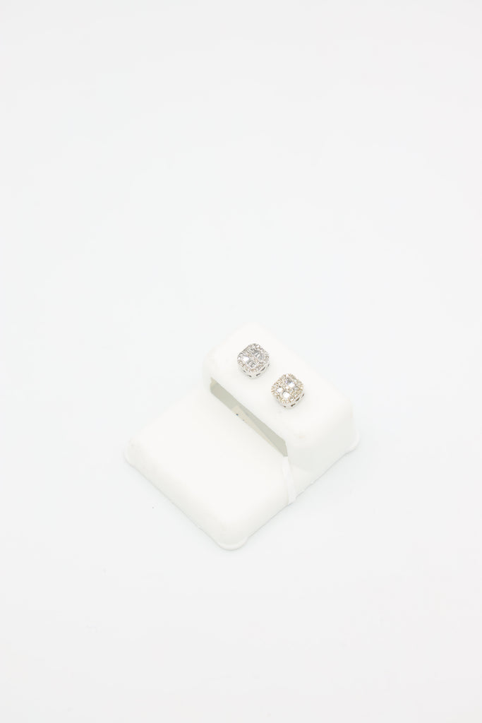 *NEW* 207 14k White Gold Square Diamonds 💎 VS Earrings JTJ™ - Javierthejeweler