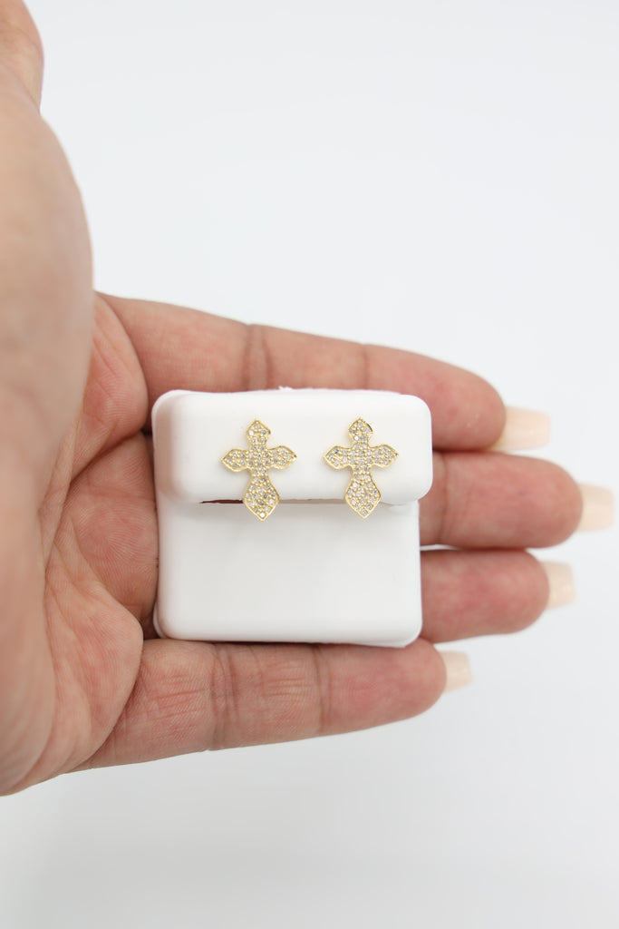 *NEW* 207 14k Cross Diamonds 💎 VS Earrings JTJ™ - Javierthejeweler