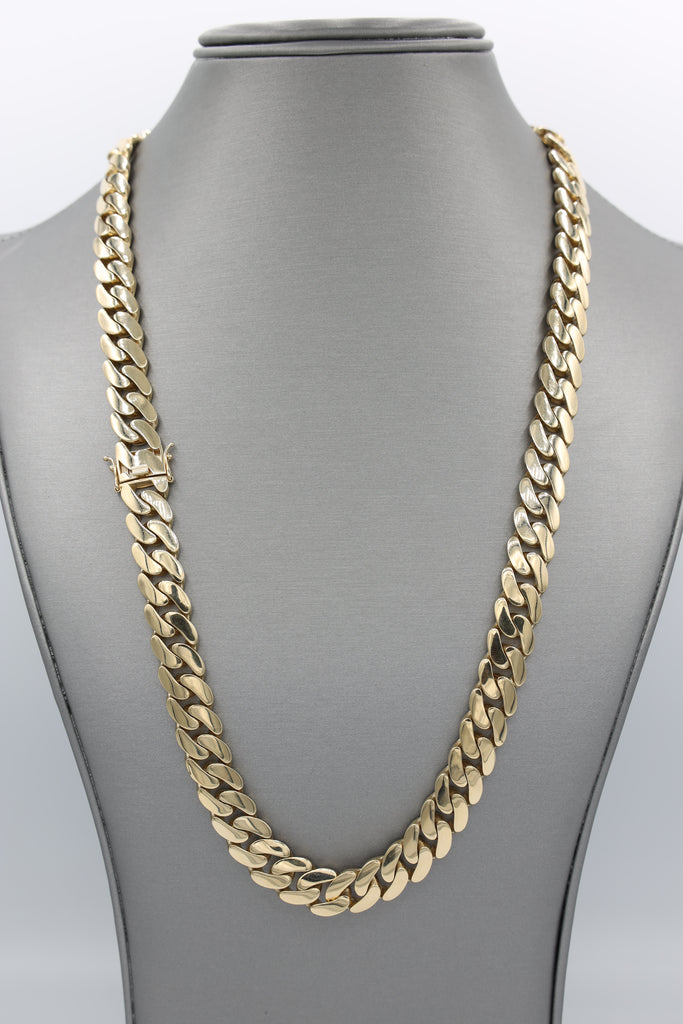 *NEW* 207 14k Miami Hollow Hybrid Cuban Chain For Men (11.5MM / 24" Inches) - JTJ™ - Javierthejeweler