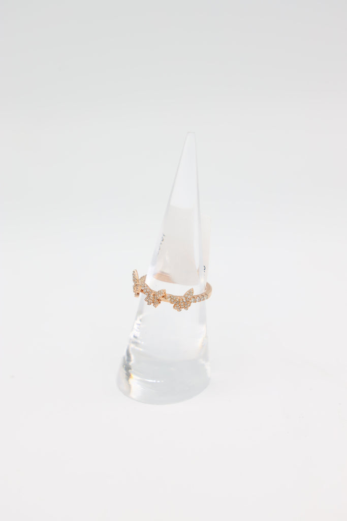 *NEW* 207 14K Women's Rose Gold Butterfly Diamond VVS 💎 Ring JTJ™ - Javierthejeweler