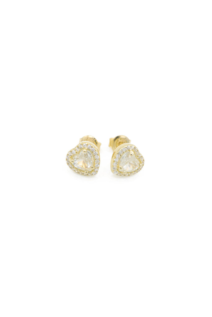 *NEW* 14K CZ Heart 💛 Earrings  JTJ™ - Javierthejeweler