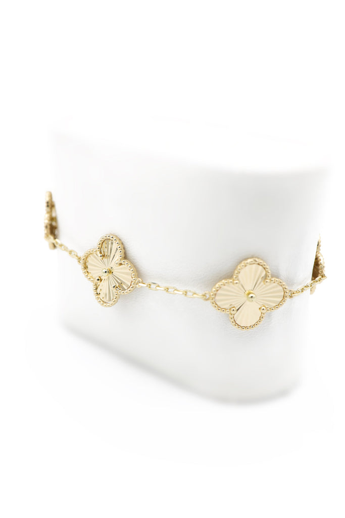 *NEW* 14K VC Fancy Bracelet (Big Clover) JTJ™ - Javierthejeweler