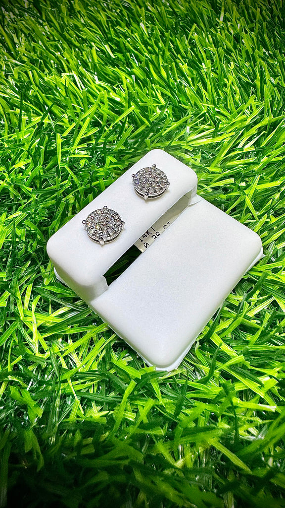 *NEW* 14K 💎💎 (VS) White Gold Round Diamonds Earrings JTJ™ - Javierthejeweler