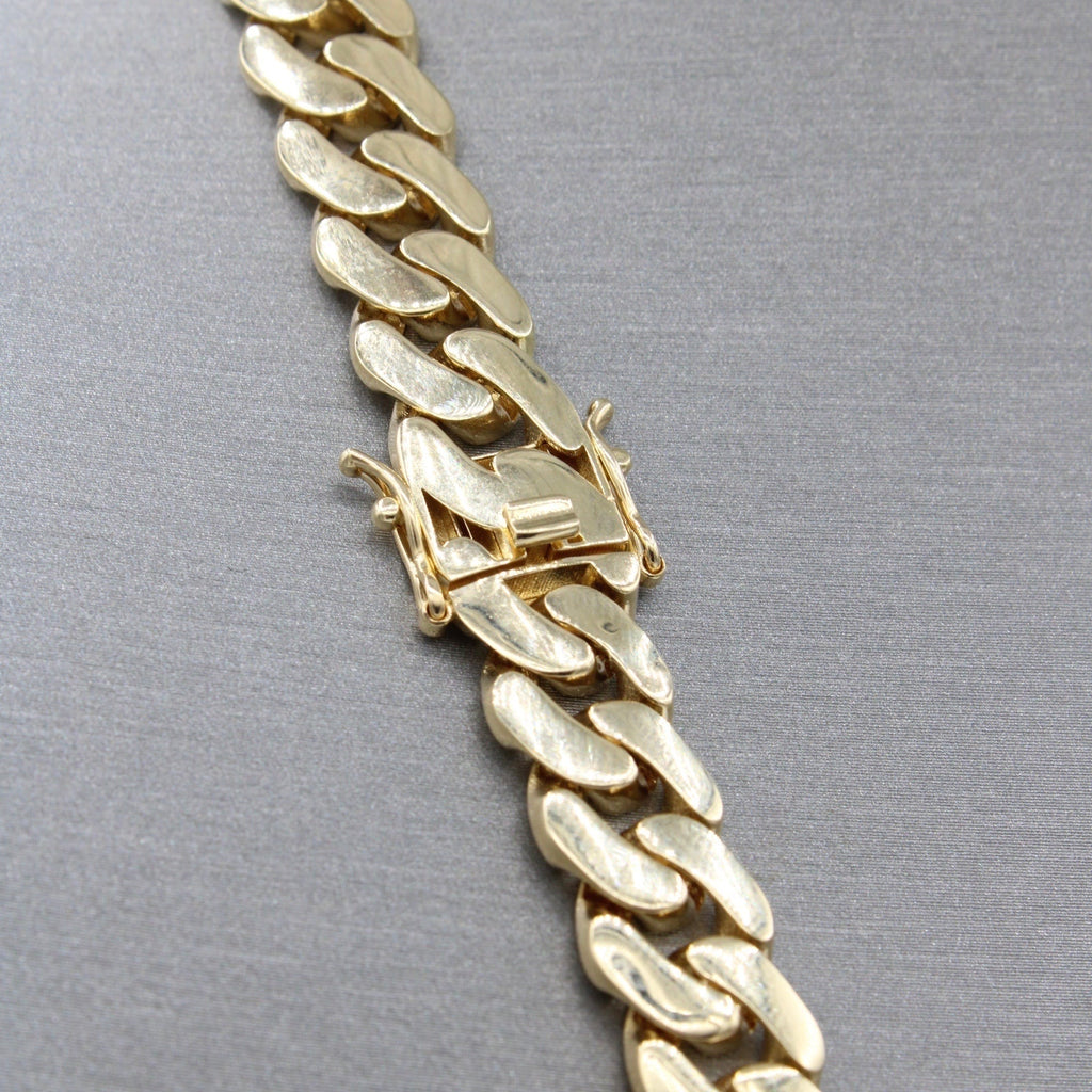 14K Cuban Semi Solid Chain (9.8MM - 22" Inches) JTJ™ - Javierthejeweler