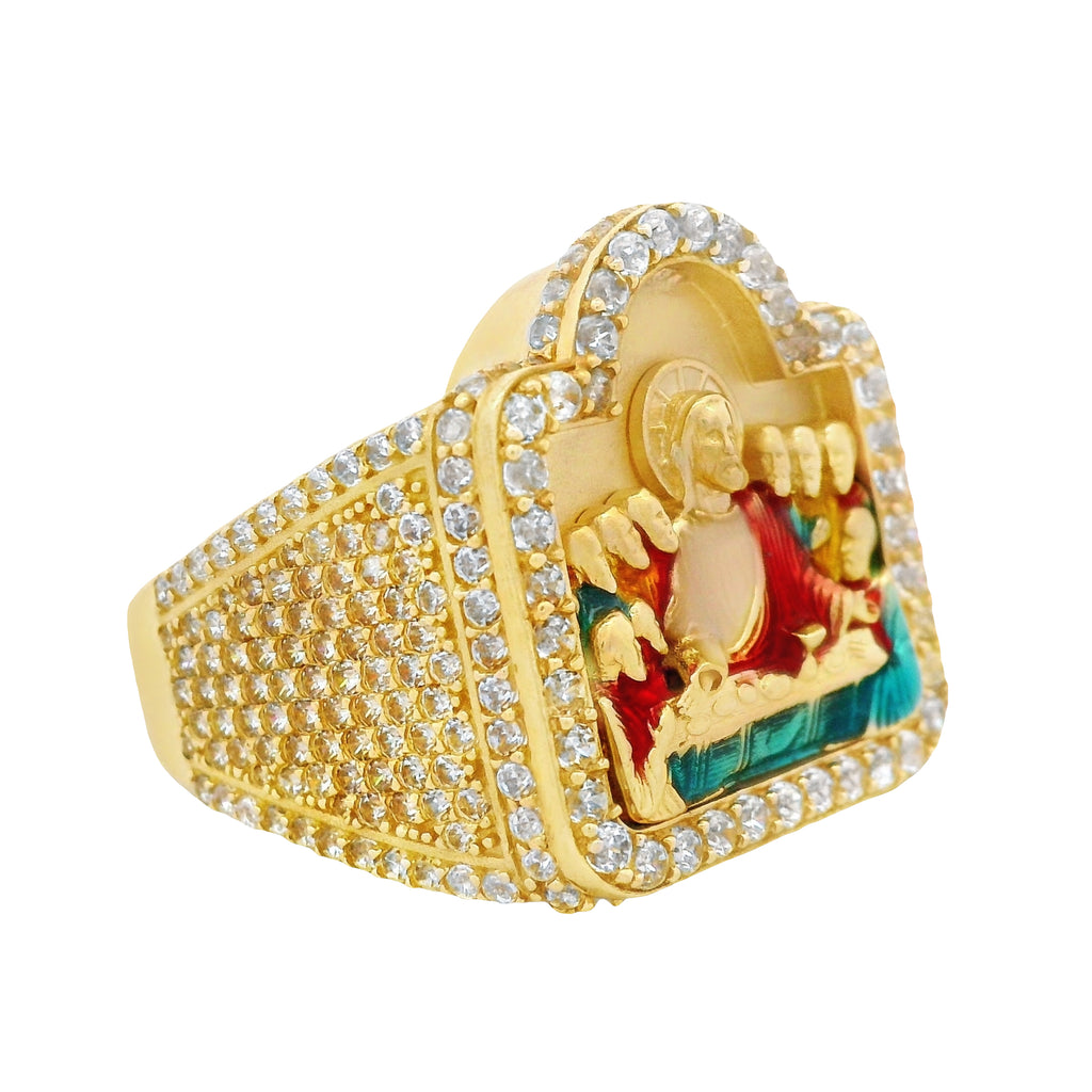 14k Men’s Santa Cena Ring CZ JTJ™ - Javierthejeweler