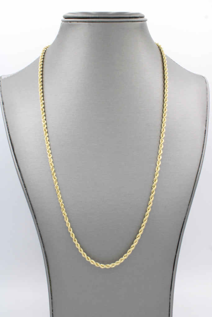 *NEW* 14K Semi Solid Rope Chain (3.3 MM / 22" Inches) JTJ™ - Javierthejeweler