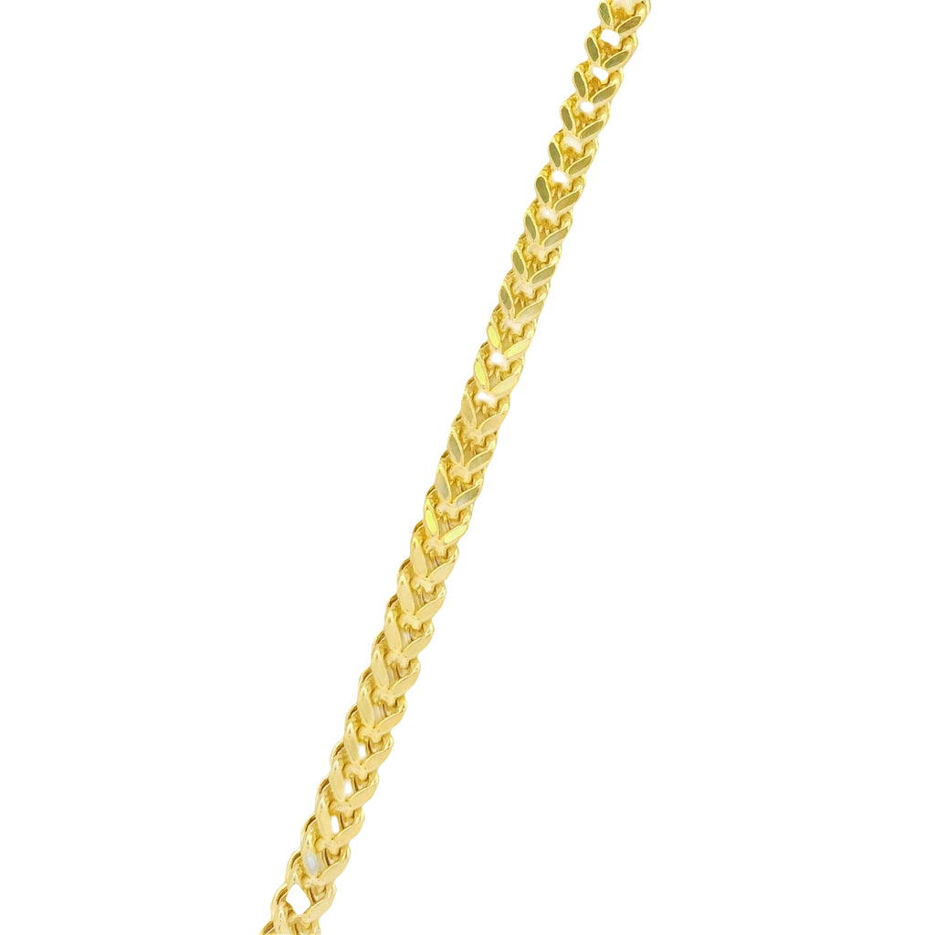 14K Jesus Pendant W/ Hollow Franco Chain (22” Inches) JTJ™ - Javierthejeweler