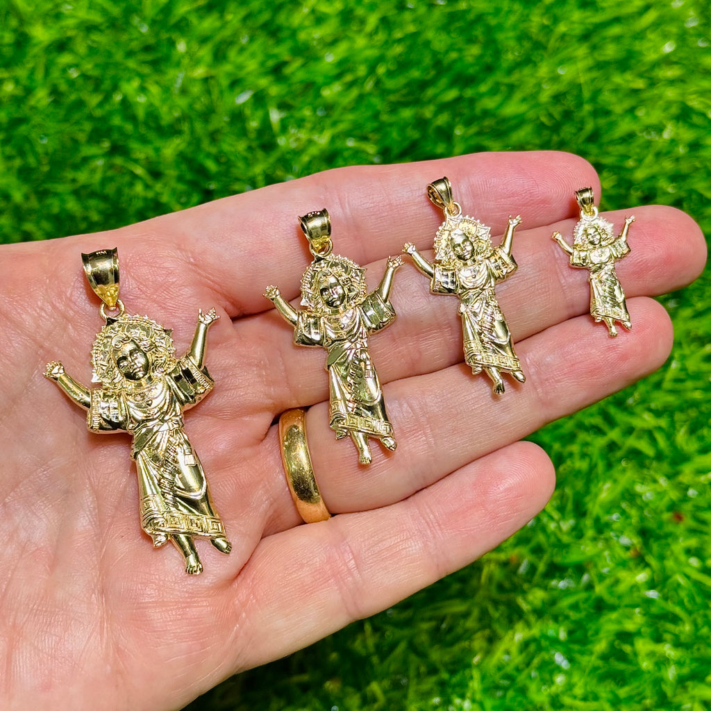 14K Divino Niño Pendant (2" Inches) JTJ™ - Javierthejeweler