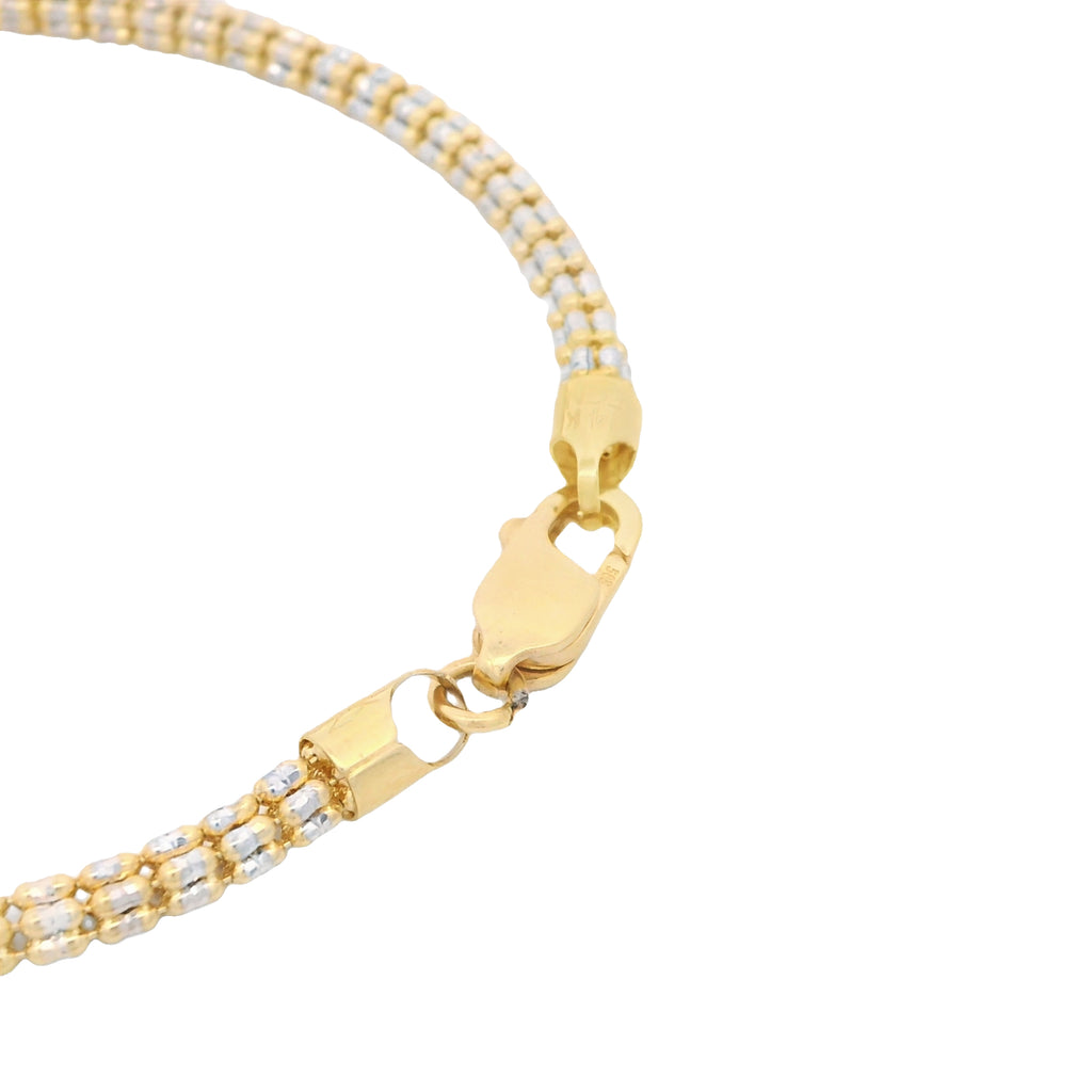 14K Women’s Moon Iced Bracelet (3.8MM) JTJ™ - Javierthejeweler