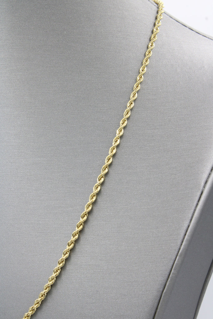 *NEW* 14K Semi Solid Rope Chain (3.3 MM / 24" Inches) JTJ™ - Javierthejeweler