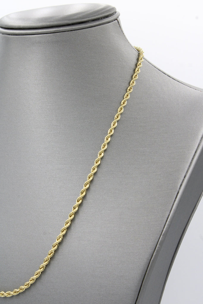 *NEW* 14K Semi Solid Rope Chain (3 MM / 26" Inches) JTJ™ - Javierthejeweler