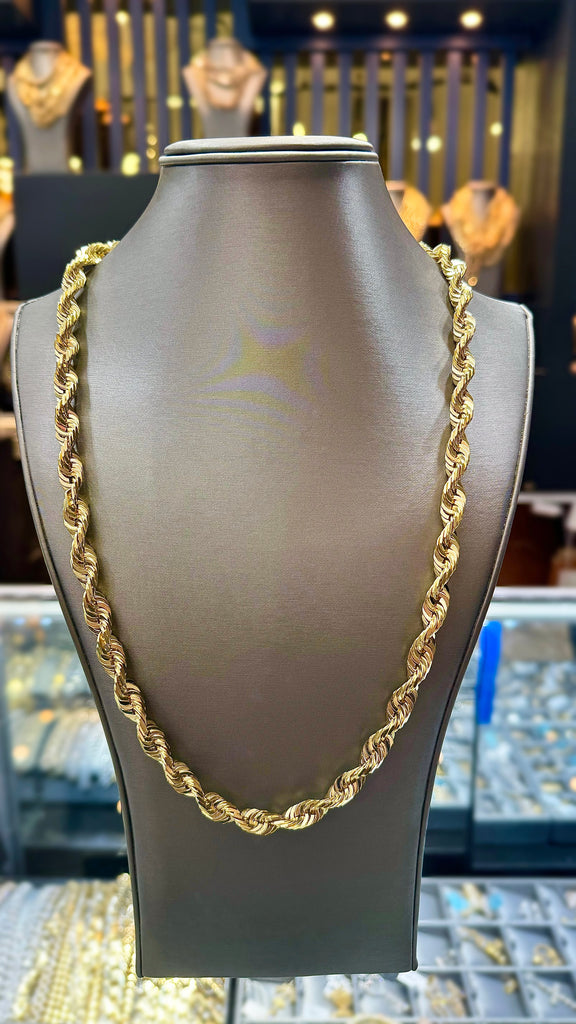 *NEW* 14K SOLID Rope Chain (8.5MM / 26” inches) JTJ™ - Javierthejeweler