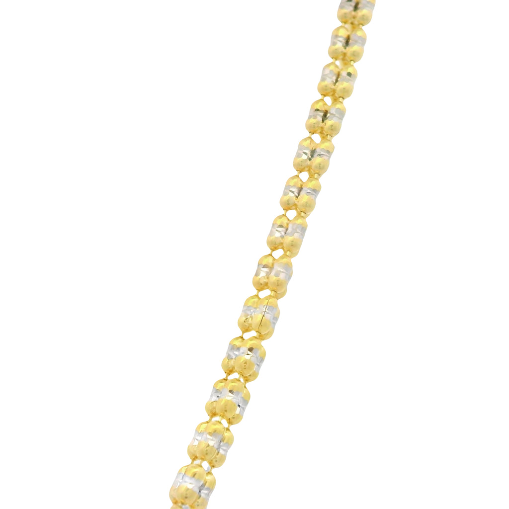 14K Hamsa 🪬 CZ Pendant W/ Moon Iced Chain (16” Inches) JTJ™ - Javierthejeweler