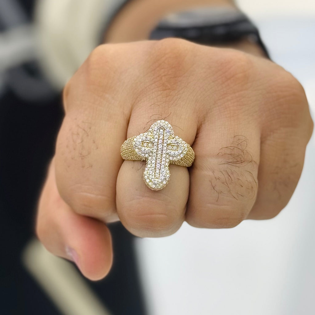 14K Men Cross CZ Alt. Ring JTJ™ - Javierthejeweler