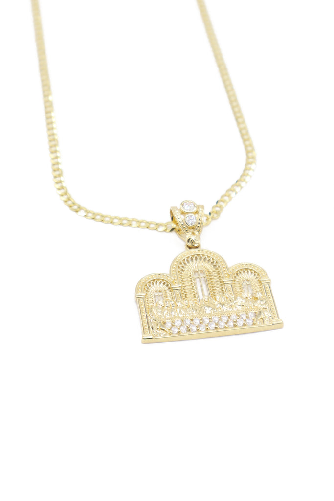 *NEW* PA 14k The Last Supper Small W/Solid Cuban Chain  JTJ™ - Javierthejeweler