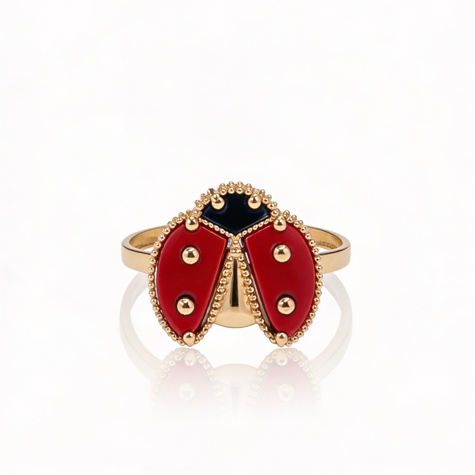 Ladybug Ring Ruby 14k Ladybug 🐞 Ring JTJ™ – Javierthejeweler