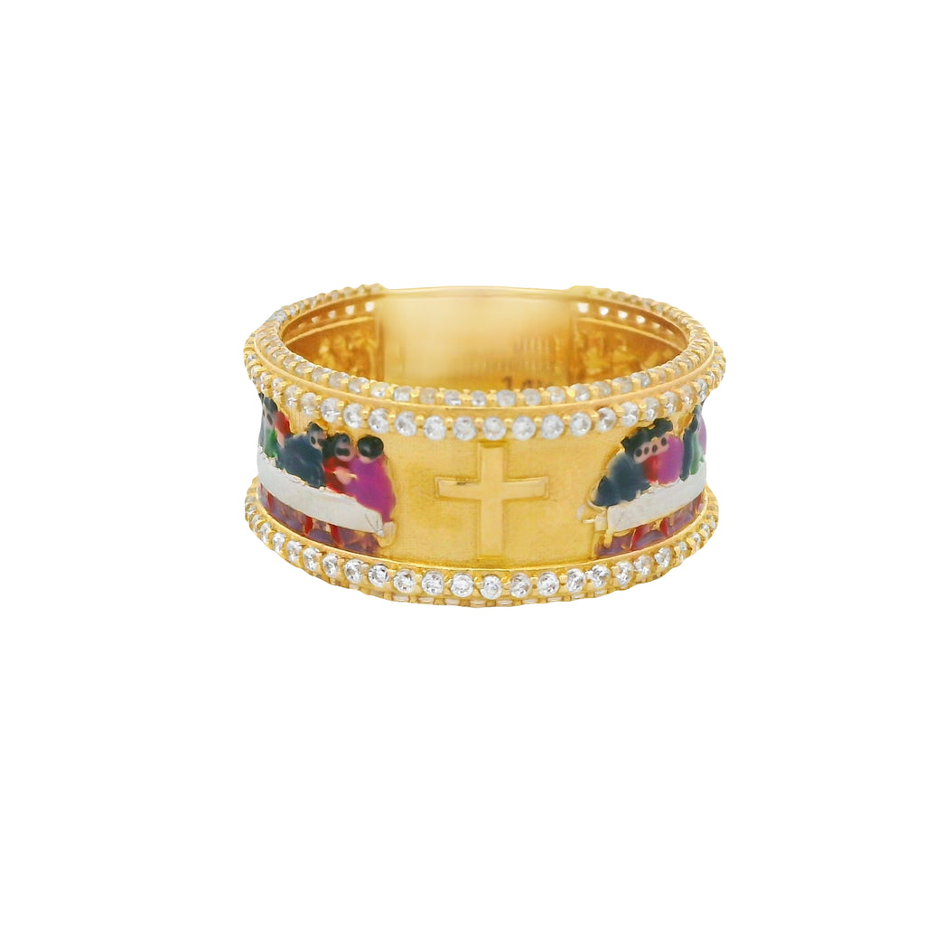 14k Men’s Santa Cena Ring CZ JTJ™ - Javierthejeweler