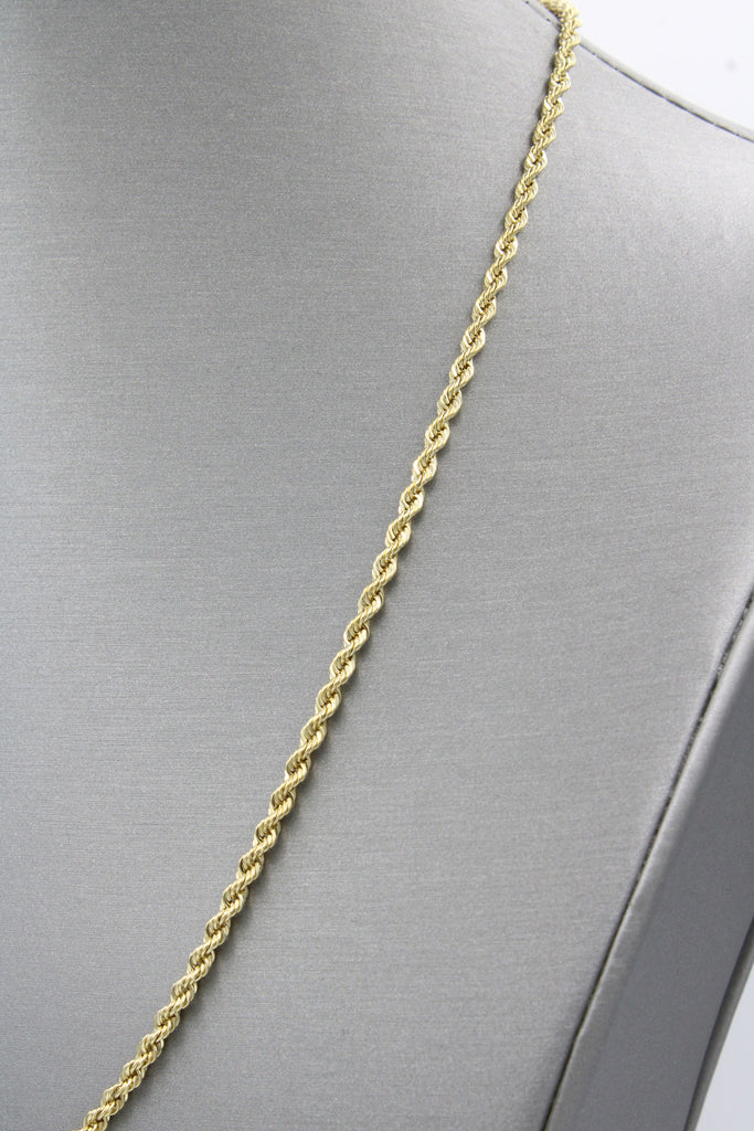 *NEW* 14K Semi Solid Rope Chain (4.5MM / 20" Inches) JTJ™ - Javierthejeweler