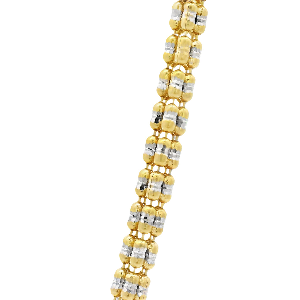 14K PP Bellota pendant W/ Moon Ice Chain (3.3MM - 16") JTJ™ - Javierthejeweler