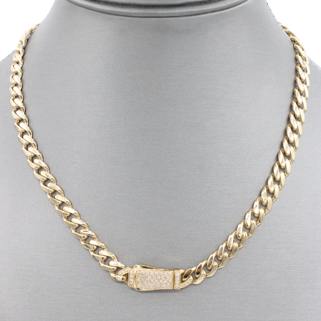 14k Hollow Cuban ITTALLO Choker for Women (8MM - 16" Inches) JTJ™ - Javierthejeweler