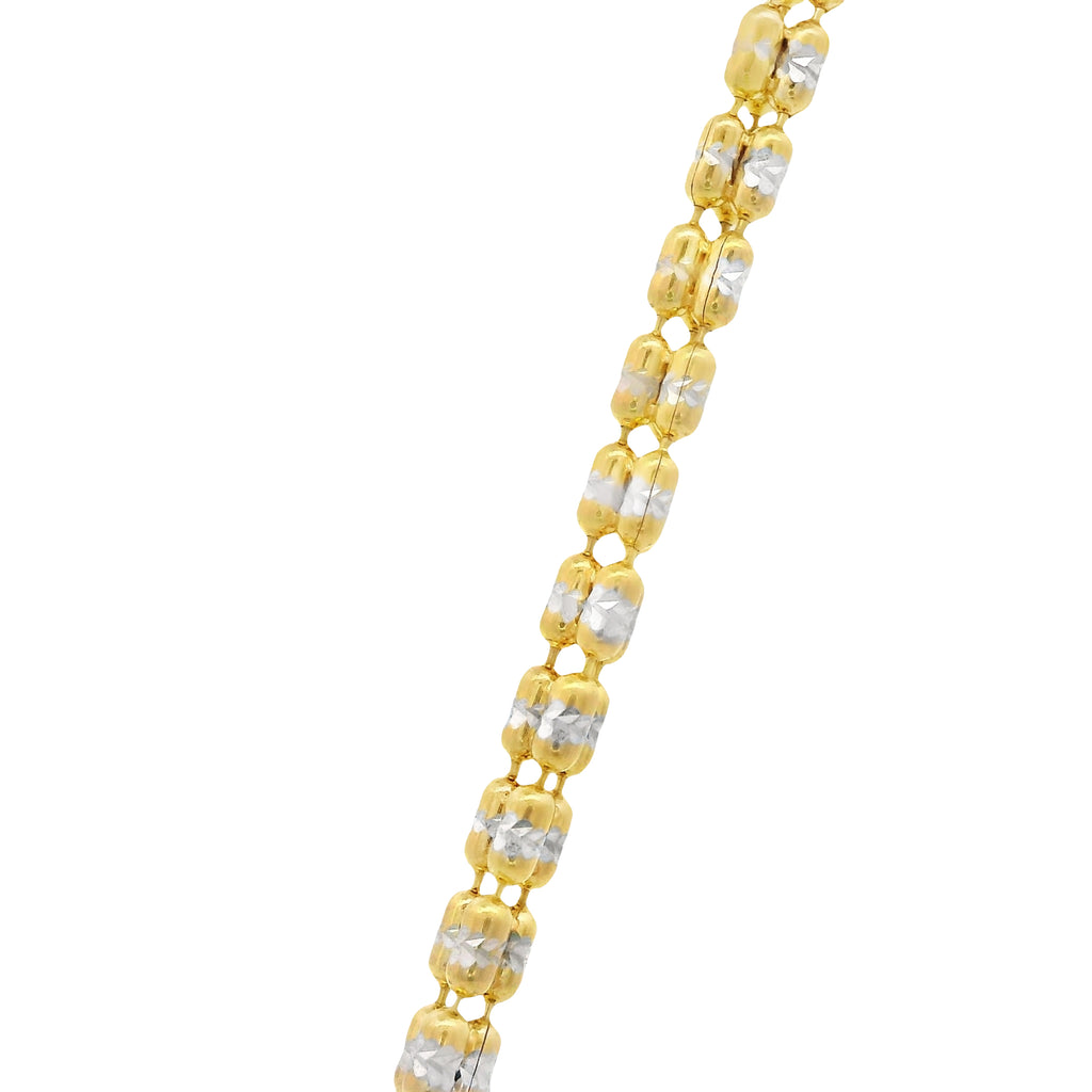 14K Jesus Face Pendant W/ Moon Ice Chain (2.5MM - 20” Inches) JTJ™ - Javierthejeweler