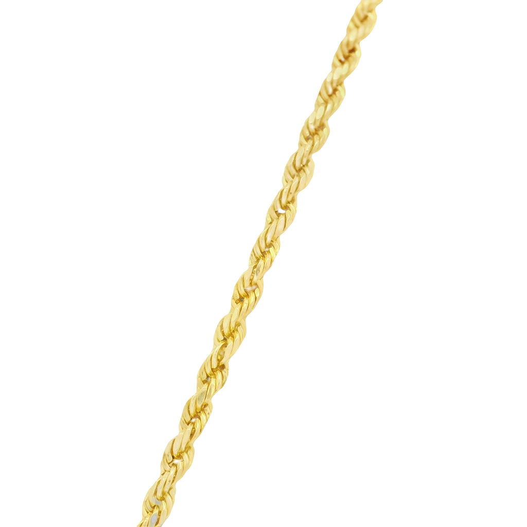 14K San Miguel Pendant (S) W/ Hollow Rope Chain (20” Inches) JTJ™ - Javierthejeweler