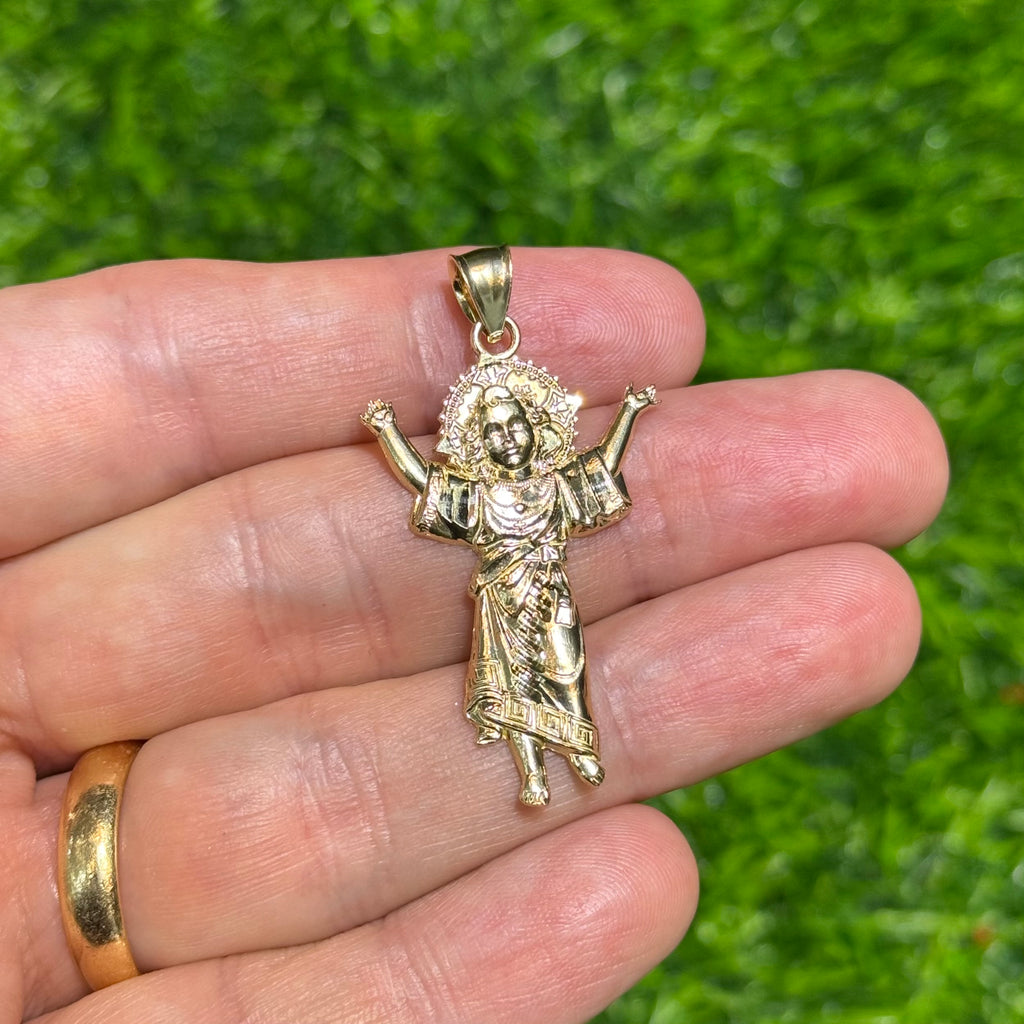 14K Divino Niño Pendant (2" Inches) JTJ™ - Javierthejeweler
