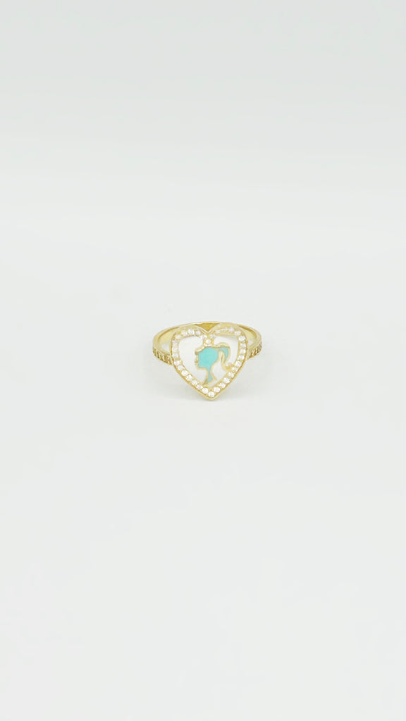 *NEW* 207 14K Brb (Light Blue) Heart Ring JTJ™ - Javierthejeweler