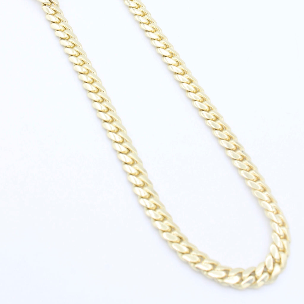 14k Cuban Miami SOLID Chain (7MM / 26” inches) JTJ™ - Javierthejeweler